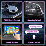 10" Car Stereo Compatible with Jeep Wrangler JL 2018-2022 & Gladiator 2020-2022, Wireless CarPlay/Android Auto, 4GB+64GB, GPS Navigation, Backup Camera & SWC