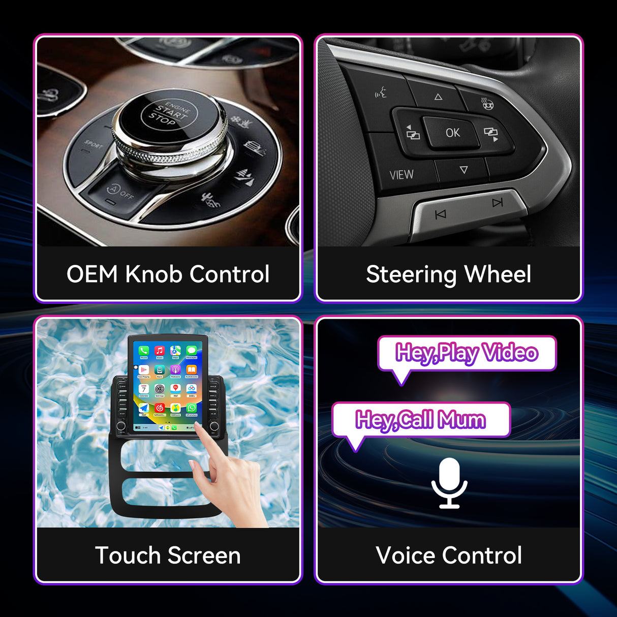 Car Stereo Radio Compatible with Dodge Ram 1500/2500/3500 2002-2005, 9.7" Touchscreen  Wireless CarPlay/Android Auto Head Unit with GPS & Backup Camera