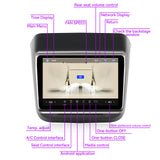 7.2" Rear Touchscreen Display Compatible with Tesla Model 3(2017-2023)/Y(2019-2024)  | CarPlay/Android Auto, Climate & Seat Heater Control – 4GB/32GB