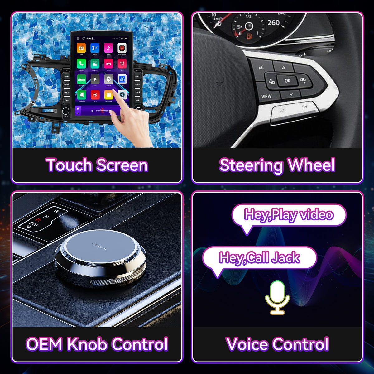 Android  Car Stereo Compatible with Kia Optima K5 2013-2015, 9.7" Wireless CarPlay/Android Auto Head Unit with GPS Navigation & Backup Camera