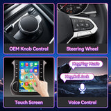 8-Core 8G+128G Android 13 Car Stereo Compatible with Jeep Wrangler 2011-2014, 12.1" Wireless CarPlay/Android Auto Head Unit with GPS & Backup Camera
