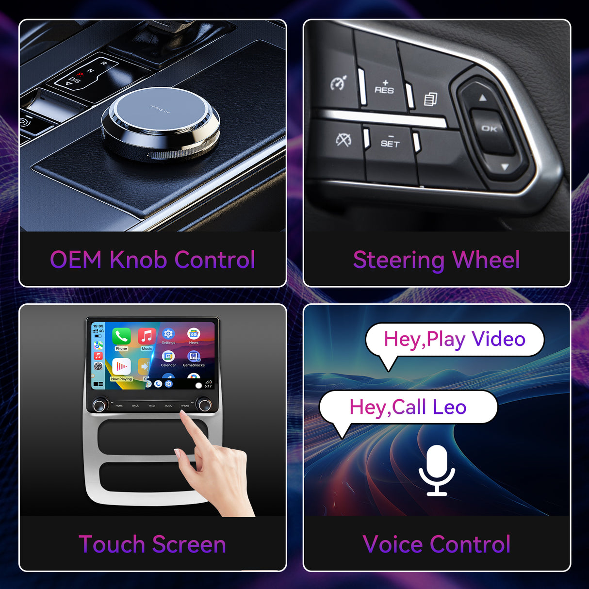 Car Stereo Radio Compatible with Dodge RAM 1500 2500 3500 2002-2005,Android 14，4+64G,9 Inch Touchscreen Head Unit Support WiFi/Bluetooth/Wireless Carplay Android Auto/GPS/Mirror Link