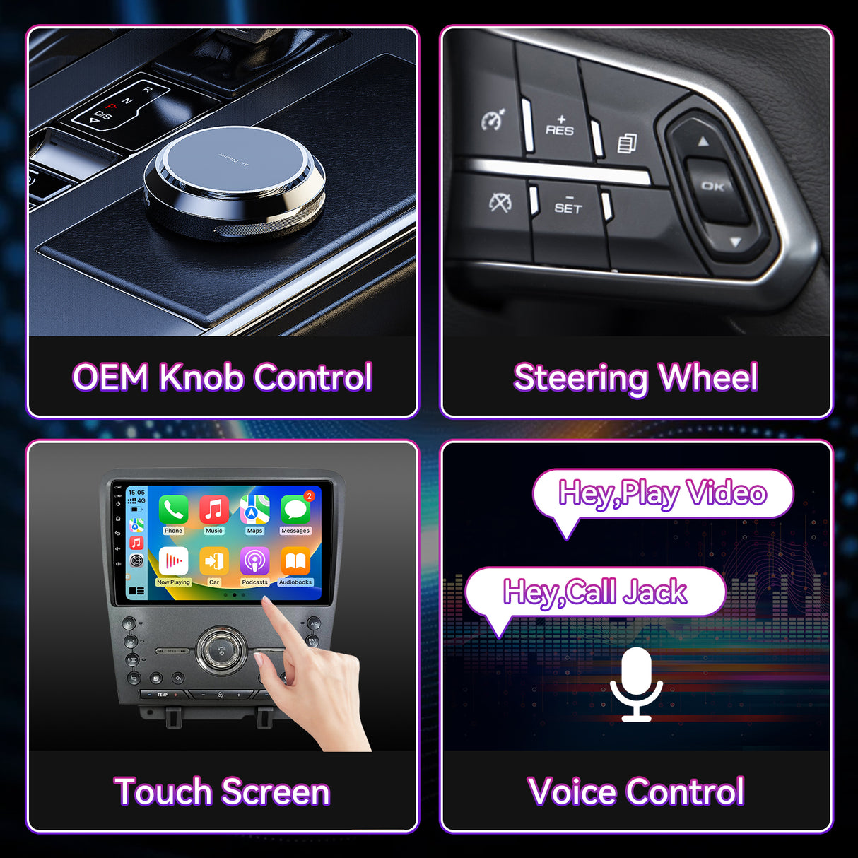 Android 13 Car Stereo Compatible with Ford Mustang 2010-2014, 10" Wireless CarPlay/Android Auto Head Unit with GPS Navigation & Backup Camera