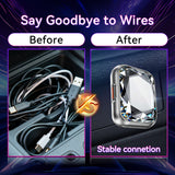 Wireless CarPlay Adapter, Convert Wired to Wireless, 2-in-1 CarPlay & Android Auto, Mini Plug & Play, Fast Auto-Connect & No Latency, USB/USB-C for Cars with Built-in CarPlay & iOS 10+/Android 11+