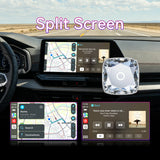 Mini 2026 Wireless CarPlay & Android Auto Adapter – Plug & Play, Fast Auto-Reconnect, 5GHz WiFi + Bluetooth 5.0, Hi-Fi Audio, USB-C, Compatible with iOS 10+/Android 10+