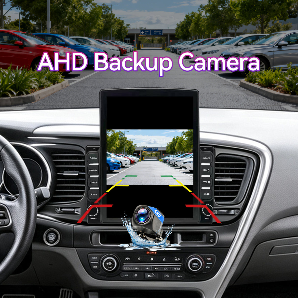 Android  Car Stereo Compatible with Kia Optima K5 2013-2015, 9.7" Wireless CarPlay/Android Auto Head Unit with GPS Navigation & Backup Camera