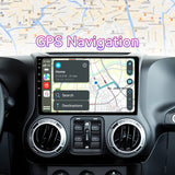 10.1" Touchscreen Radio Compatible with Jeep Wrangler/Unlimited JK 2007-2018.Dodge Ram Pickup 1500/2500/3500 2009-2012. Wireless CarPlay/Android Auto, GPS Navigation & Backup Camera