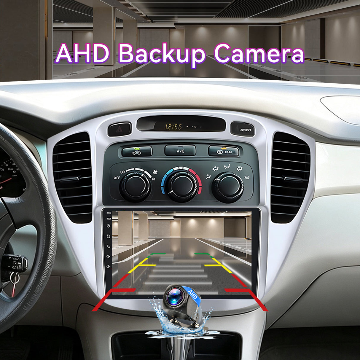 9" Android 13 Touchscreen Radio Compatible with Toyota Highlander 2000-2007 — Wireless CarPlay, GPS & Backup Camera Included