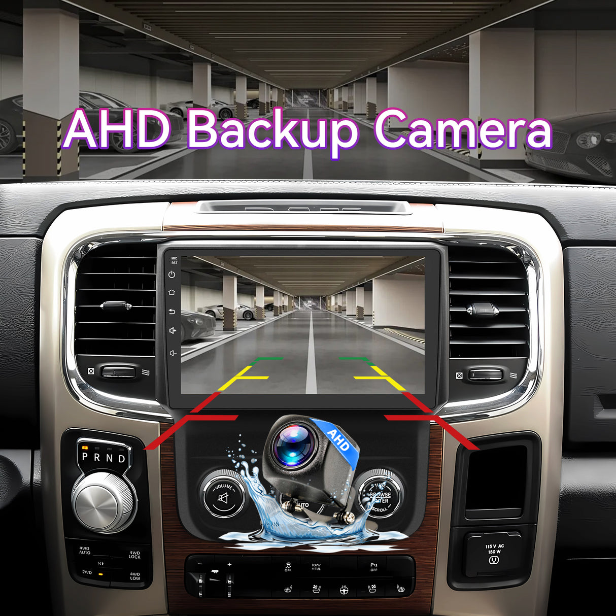 10" Android 13 Touchscreen Radio Compatible with Dodge Ram 1500/2500/3500 2013-2018 — Wireless CarPlay, GPS & Backup Camera Included (Manual AC)