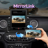 Android Car Stereo Compatible with Jeep Wrangler JL 2018-2021 & Gladiator JT 2020-2021, 9.7" Wireless CarPlay/Android Auto Head Unit with GPS & Backup Camera