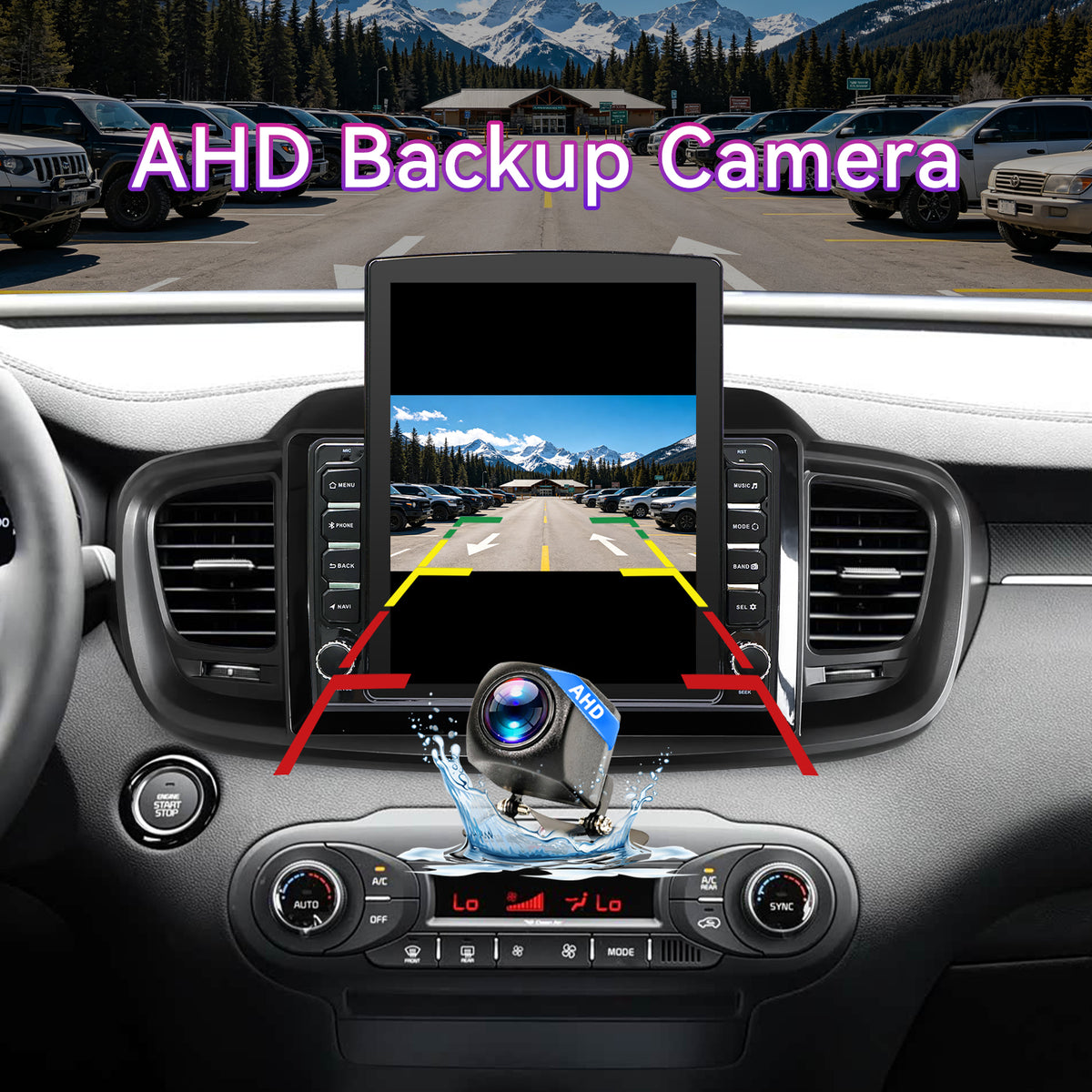 Car Stereo Compatible with Kia Sorento 2016-2020, 9.7" Wireless CarPlay/Android Auto Head Unit with GPS Navigation & Backup Camera