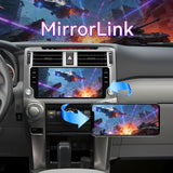 10.33" 4GB+64GB Android Car Stereo Compatible with Toyota 4Runner 2009-2019 — Wireless CarPlay/Android Auto, GPS, Custom EQ & AHD Backup Camera