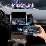 Qualcomm 8-Core Android Car Stereo Compatible with Jeep Grand Cherokee 2014-2021, 12.1" Vertical 2K Touchscreen with Wireless CarPlay/Android Auto, DSP & GPS