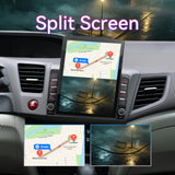 9.7" Touchscreen Radio Compatible with Honda Civic 2012-2015 — Wireless CarPlay, GPS & AHD Backup Camera Included
