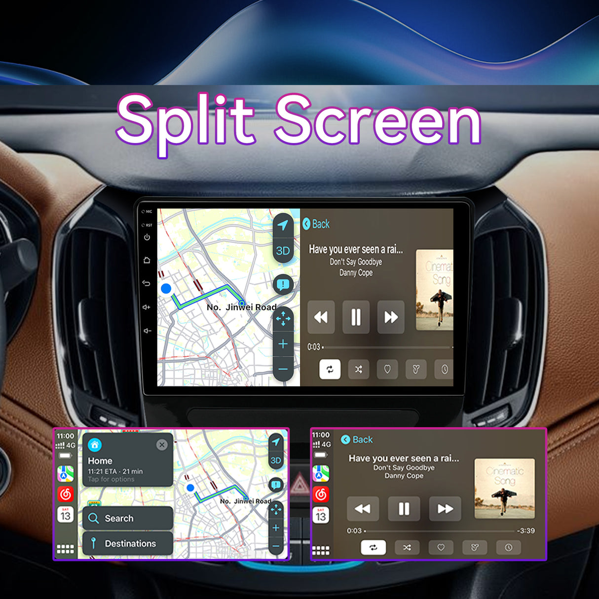 Car Stereo Compatible with Chevy Cruze 2016-2020, 9" Wireless CarPlay/Android Auto Head Unit with GPS Navigation & Backup Camera