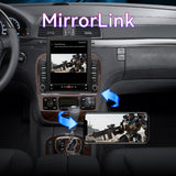 Car Radio Compatible With Mercedes Benz S-Class W220 1998-2005,4G+64GB,9.7" Touch Screen Car Stereo with Wireless Carplay Android Auto,FM/GPS/SWC/Mirror Link/Backup Camera