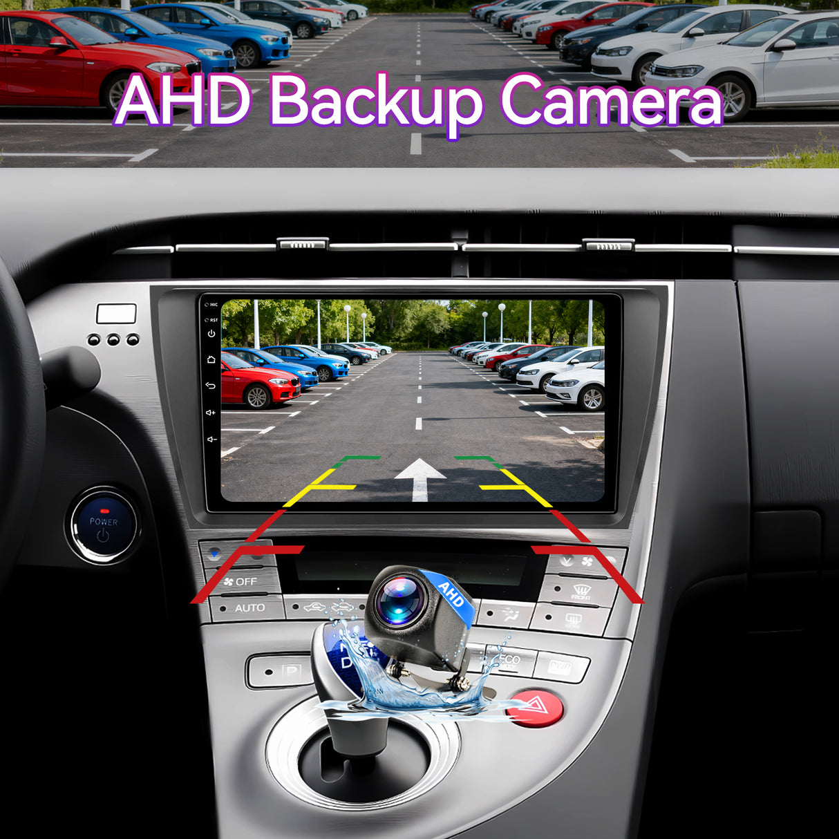 Android 13 Car Stereo Compatible with Toyota Prius 2010-2015, 9" Wireless CarPlay/Android Auto Head Unit with GPS Navigation & Backup Camera
