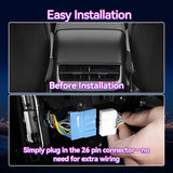 8.7" Rear Screen Compatible with Tesla Model 3 2019-2023 & Model Y 2019-2024,4+64G Rear Seat Entertainment Display Screen with Air Conditioning Control,Wireless Carplay/Android auto