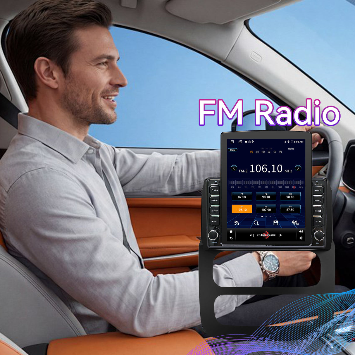 Car Stereo Radio Compatible with Dodge Ram 1500/2500/3500 2002-2005, 9.7" Touchscreen  Wireless CarPlay/Android Auto Head Unit with GPS & Backup Camera