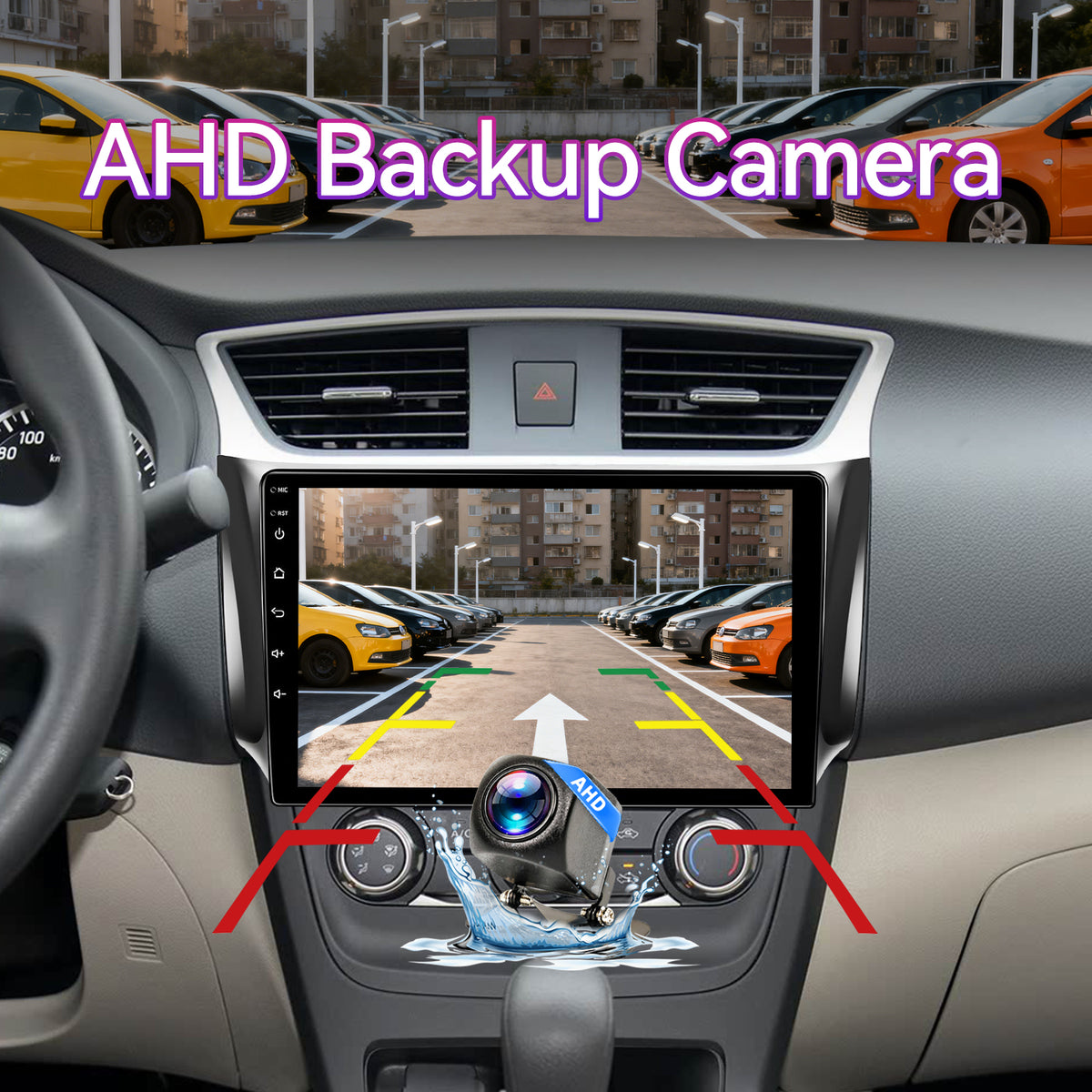 10" Vertical Android Car Stereo Compatible with Nissan Sentra 2013-2017 — Wireless CarPlay/Android Auto, GPS Navigation & AHD Backup Camera