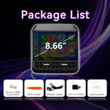 8.7" Rear Screen Compatible with Tesla Model 3 2019-2023 & Model Y 2019-2024,4+64G Rear Seat Entertainment Display Screen with Air Conditioning Control,Wireless Carplay/Android auto