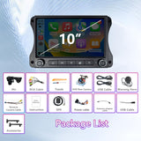 10" Car Stereo Compatible with Jeep Wrangler JL 2018-2022 & Gladiator 2020-2022, Wireless CarPlay/Android Auto, 4GB+64GB, GPS Navigation, Backup Camera & SWC