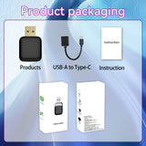 ULhome Wireless CarPlay Adapter & Android Auto Dongle, Fast Auto-Connect, Compact Plug & Play Wireless CarPlay Converter for iPhone & Android, USB/USB-C, No Delay, Seamless Reconnection