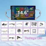 14.6''2K IPS Touch Screen Car Stereo Radio Compatible with Toyota Tundra 2022-2024.4G+64G,Wireless Carplay＆Android Auto/AM/FM/4G, GPS Navigation Multimedia Player Head Unit