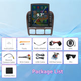 Car Radio Compatible With Mercedes Benz S-Class W220 1998-2005,4G+64GB,9.7" Touch Screen Car Stereo with Wireless Carplay Android Auto,FM/GPS/SWC/Mirror Link/Backup Camera
